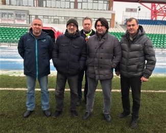 Юрий Шевчук посетил домашний стадион ФК «Уфа»