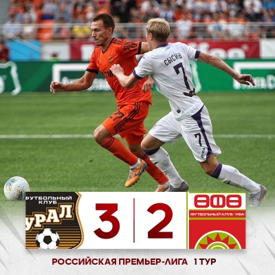 «Урал» и «Уфа» на двоих забили пять мячей