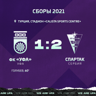 ФК «Уфа» завершает первый сбор матчем с сербским «Спартаком»