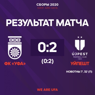 ФК «Уфа» уступил в первом матче на кипрском УТС