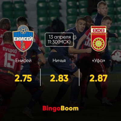 Анонс матча «Енисей» — «Уфа» от БК BingoBoom, официального партнера ФК «Уфа»