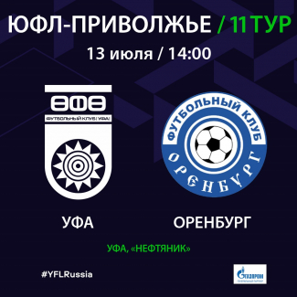 ЮФЛ. «Уфа» U-16 – «Оренбург» U-16 [LIVE]