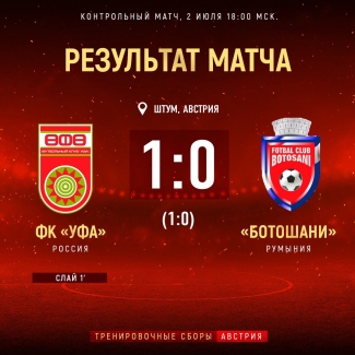 «Уфа» победила «Ботошани»!